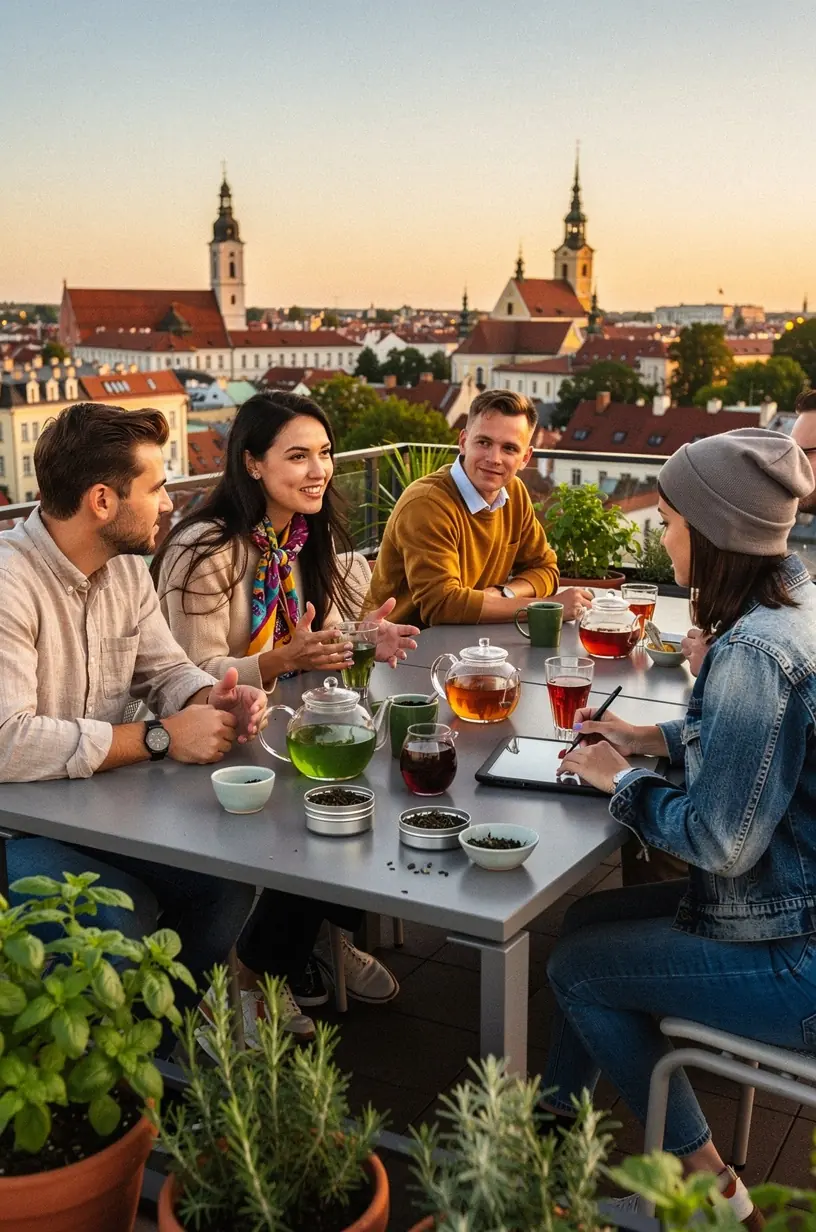Šilta arbatos puodelio garų debesėlis raminančiam kasdieniam ritualui.